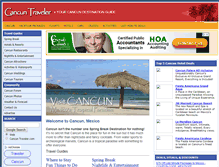 Tablet Screenshot of cancuntraveler.com